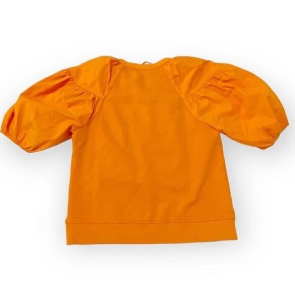 Ulla Johnson James bell-sleeve cotton top in marigold, Size S, New with tag - Picture 6 of 14